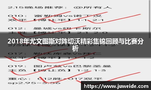 2018年尤文图斯对阵切沃精彩集锦回顾与比赛分析